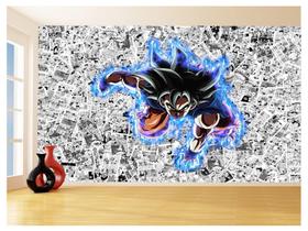 Papel De Parede Dragon Ball Goku Super Sayajin 3,5M Dbz570