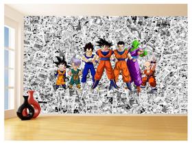 Papel De Parede Dragon Ball Goku Vegeta Anime 3,5M Dbz103