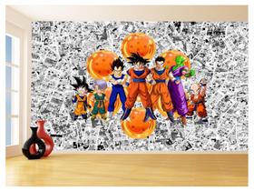 Papel De Parede Dragon Ball Goku Vegeta Anime 3,5M Dbz104