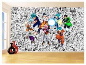 Papel De Parede Dragon Ball Goku Vegeta Anime 3,5M Dbz145