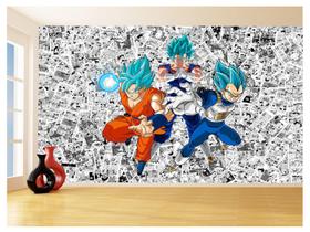 Papel De Parede Dragon Ball Goku Vegeta Anime 3,5M Dbz155