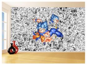 Papel De Parede Dragon Ball Goku Vegeta Anime 3,5M Dbz159