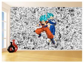 Papel De Parede Dragon Ball Goku Vegeta Anime 3,5M Dbz167