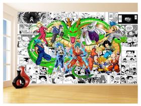 Papel De Parede Dragon Ball Goku Vegeta Anime 3,5M Dbz185