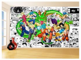 Papel De Parede Dragon Ball Goku Vegeta Anime 3,5M Dbz189