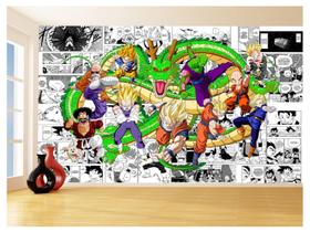 Papel De Parede Dragon Ball Goku Vegeta Anime 3,5M Dbz207