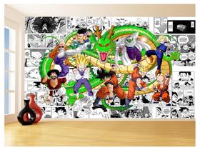 Papel De Parede Dragon Ball Goku Vegeta Anime 3,5M Dbz218