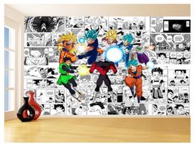 Papel De Parede Dragon Ball Goku Vegeta Anime 3,5M Dbz239