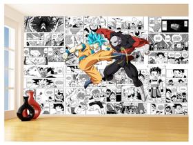 Papel De Parede Dragon Ball Goku Vegeta Anime 3,5M Dbz246