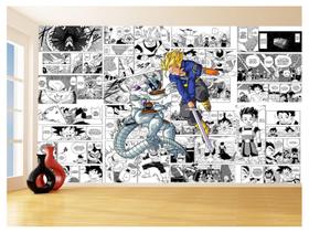 Papel De Parede Dragon Ball Goku Vegeta Anime 3,5M Dbz256