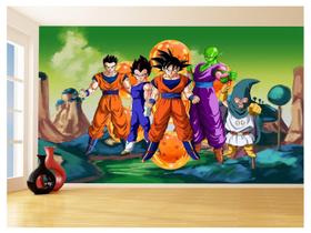 Papel De Parede Dragon Ball Goku Vegeta Anime 3,5M Dbz259