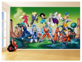 Papel De Parede Dragon Ball Goku Vegeta Anime 3,5M Dbz267