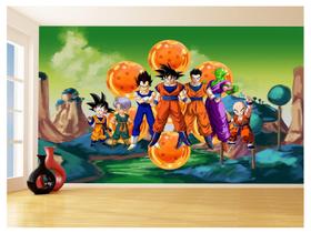 Papel De Parede Dragon Ball Goku Vegeta Anime 3,5M Dbz274