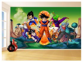 Papel De Parede Dragon Ball Goku Vegeta Anime 3,5M Dbz283