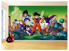 Papel De Parede Dragon Ball Goku Vegeta Anime 3,5M Dbz285