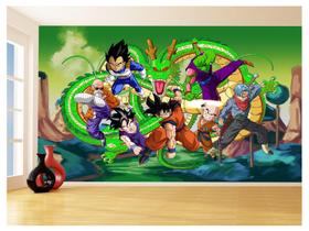 Papel De Parede Dragon Ball Goku Vegeta Anime 3,5M Dbz287