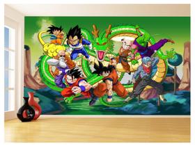 Papel De Parede Dragon Ball Goku Vegeta Anime 3,5M Dbz301