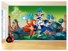 Papel De Parede Dragon Ball Goku Vegeta Anime 3,5M Dbz325