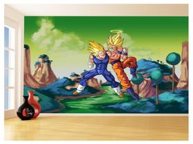 Papel De Parede Dragon Ball Goku Vegeta Anime 3,5M Dbz335