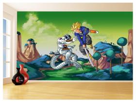 Papel De Parede Dragon Ball Goku Vegeta Anime 3,5M Dbz342