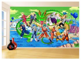 Papel De Parede Dragon Ball Goku Vegeta Anime 3,5M Dbz350