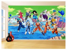 Papel De Parede Dragon Ball Goku Vegeta Anime 3,5M Dbz351