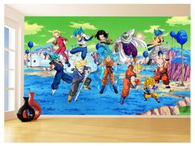 Papel De Parede Dragon Ball Goku Vegeta Anime 3,5M Dbz353