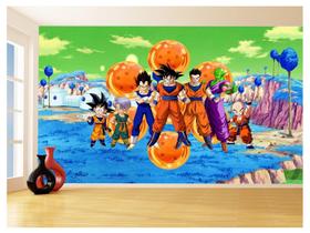 Papel De Parede Dragon Ball Goku Vegeta Anime 3,5M Dbz358