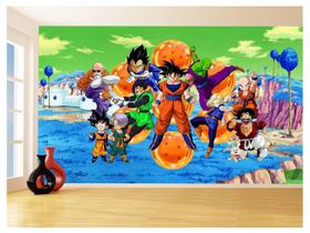 Papel De Parede Dragon Ball Goku Vegeta Anime 3,5M Dbz364