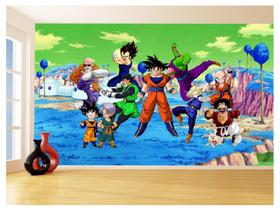 Papel De Parede Dragon Ball Goku Vegeta Anime 3,5M Dbz366