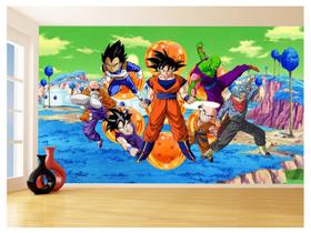 Papel De Parede Dragon Ball Goku Vegeta Anime 3,5M Dbz367 - Você Decora