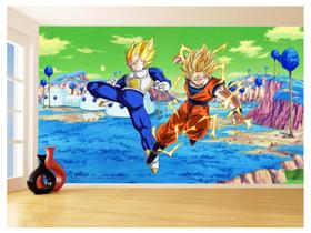 Papel De Parede Dragon Ball Goku Vegeta Anime 3,5M Dbz408