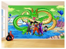 Papel De Parede Dragon Ball Goku Vegeta Anime 3,5M Dbz410