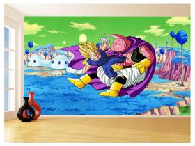 Papel De Parede Dragon Ball Goku Vegeta Anime 3,5M Dbz425