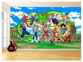 Papel De Parede Dragon Ball Goku Vegeta Anime 3,5M Dbz430