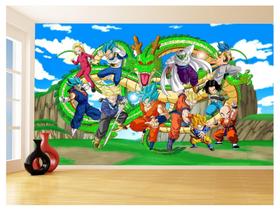 Papel De Parede Dragon Ball Goku Vegeta Anime 3,5M Dbz434