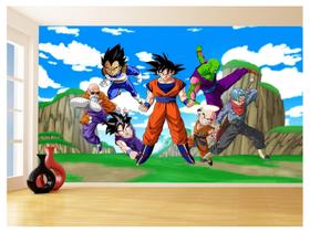 Papel De Parede Dragon Ball Goku Vegeta Anime 3,5M Dbz449