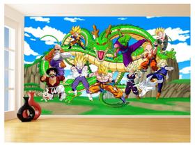 Papel De Parede Dragon Ball Goku Vegeta Anime 3,5M Dbz450