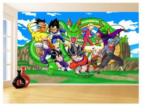 Papel De Parede Dragon Ball Goku Vegeta Anime 3,5M Dbz457