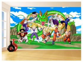 Papel De Parede Dragon Ball Goku Vegeta Anime 3,5M Dbz461