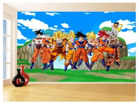 Papel De Parede Dragon Ball Goku Vegeta Anime 3,5M Dbz468