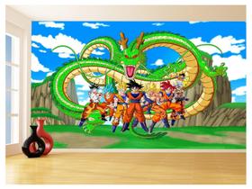 Papel De Parede Dragon Ball Goku Vegeta Anime 3,5M Dbz469