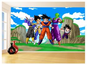 Papel De Parede Dragon Ball Goku Vegeta Anime 3,5M Dbz491