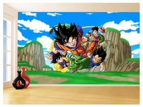 Papel De Parede Dragon Ball Goku Vegeta Anime 3,5M Dbz508