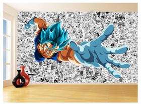 Papel De Parede Dragon Ball Goku Vegetto Anime 3,5M Dbz616