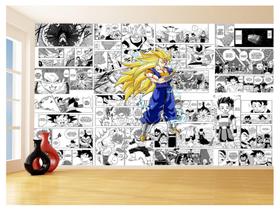 Papel De Parede Dragon Ball Goku Vegetto Anime 3,5M Dbz728