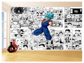 Papel De Parede Dragon Ball Goku Vegetto Anime 3,5M Dbz729 - Você Decora