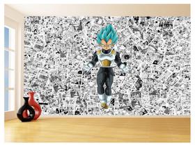 Papel De Parede Dragon Ball Vegeta Anime Blue 3,5M Dbz573
