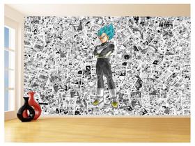 Papel De Parede Dragon Ball Vegeta Blue Anime 3,5M Dbz590