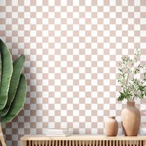 Papel de parede Drydiet Retro Checkered Impermeável 40 cm x 5 m PVC